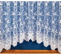 Ians Emporium Spring White Net Curtain Jardiniere C63-508cm x 160cm (200" x 63")