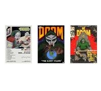 IAO MF DOOM Posters Music Album Cover Poster Set for 3,Music Poster Aesthetic Living Room Painting Decor for Home Office A3 Size (29x22cm) Unframe-style