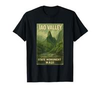 Iao Valley Shirt Emerald Peak Lush Stream Maui Hawaii T-Shirt