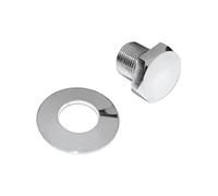 IAP Performance AC105241 Crankshaft Pulley Bolt (Chrome with Washer for VW Beetle)