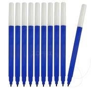 iAqua Felt Tip Pens, BLUE, Fine Point, Pack of 10, Fiber Felt Tip Colouring Pens, Ideal for Write Draw Sketch, Perfect for Home School Office Classroom Everyday Use, iZOFAX