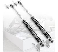 IAQWE 25Inch 150Lbs/667N Gas Struts Springs Shocks Lift Support with L-Type Mounts for Boat Cover RV Bed Storage Heavy Duty Toolbox Lid Trash Bin Cabinet Trap Door Trailer Floor Hatch 2pcs