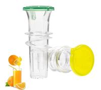 IASINN 2PCS Lemon Squeezer, 2026 New Screw Top Lemon Squeezer, Manual Citrus Juicer with Lid Filter - Easy to Use & Clean, Portable Juice Extractor