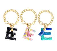 IASINN 3pcs Letter Charm Accessories for Stanley Cup,Initial Keychain,Tumbler Handle Charm,Personalized Cup Charms for Women Girls, E, S