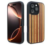 iATO iPhone 16 Pro Max Case: Premium Natural Wood Cover, Military-Grade Protection, Ultra-Slim, MagSafe Compatible, Eco-Friendly (Skateboard)