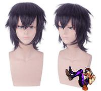 Iavolo KING CRIMSON Cosplay Wig JoJo Bizarre Adventure Cosplay Synthetic Wigs Long Rose Red Wigs Party Wig Halloween Cosplay One Size PL-539