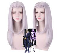 Iavolo KING CRIMSON Cosplay Wig JoJo Bizarre Adventure Cosplay Synthetic Wigs Long Rose Red Wigs Party Wig Halloween Cosplay One Size PL-538