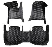 IAZRENOV Full Coverage Car Leather Floor Mats for Toyota Yaris Cross/Hybrid 2020-2025, Waterproof Non Slip Floor Liners Front Rear Row Floor Foot Pads Protection Carpets Interior Accessories,A/Black