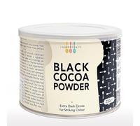 IB Black Cocoa Powder 250g | Deep Dark Colour | Unsweetened, Multipurpose for Baking, Desserts, Beverages | Intense Colour, 100% Pure
