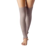 iB-iP Women's Ballet Dancer Running Aerobics Costume Stretch Leg Warmer, Size: One Size, Light Grey