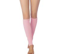 iB-iP Women's Leg Warmers Ballet Dancers Neon Lime Green Warm Aerobics Costume, Size: One Size, Light Pink