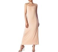 iB-iP Women's Modal Cozy Long Sleeveless Spaghetti Strap Full Slip, Size: L, Beige