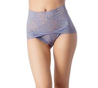 iB-iP Women's Sexy Lace Knickers See Through Underwear High Waist Hipster Panties, Size: 10, Teal
