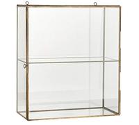 Ib Laursen Brass Wall Metal Display Cabinet With 2 Shelves H:40 cm