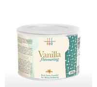 IB Vanilla Flavouring Powder 200g | Intense Vanilla Taste | Premium Blend Unsweetened, With Added Madagascan Powdered Beans | Multipurpose for Mixes & Baking