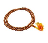 IBA Indianbeautifulart Brown Rosary Wood Japa Mala Indian Rosewood Prayer Beads