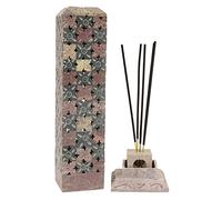 IBA Indianbeautifulart Handmade Stone Incense Stick Burner | Candle Stick Holder | Tea Light Burner, Perfect Floral Carving for Gifting-Decorative Home and Kitchen Decor (10 x 2.2 Inches)