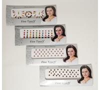 IBA Indianbeautifulart Pack of 4 (143 Pcs), Multicolor Forehead Stickers Bindis, Round Self- Adhesive Bindi, Women Forhead Jewelry, Indian Bindiya Forehead Tika, Body Art Sticker and Craft Décor