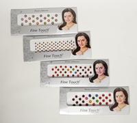 IBA Indianbeautifulart Pack of 4 (146 Pcs), Multicolor Forehead Stickers Bindis, Round Self- Adhesive Bindi, Women Forhead Jewelry, Indian Bindiya Forehead Tika, Body Art Sticker and Craft Décor