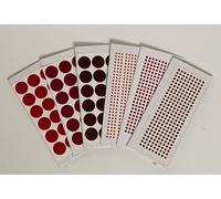 IBA Indianbeautifulart Pack of 6 (926 Pcs), Maroon Forehead Stickers Bindiya Bindis, Round Self- Adhesive Bindi, Women Forhead Jewelry, Indian Bindiya Forehead Tika, Body Art Sticker and Craft Décor