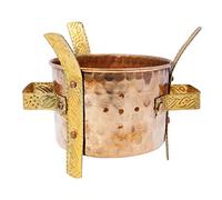 IBA Indianbeautifulart Royal Traditional Copper Brass Food Warmer Indian Sigdi Kitchenware Angeethi