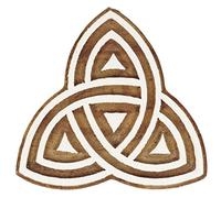 IBA Indianbeautifulart Textile Printing Block Celtic Design Hand Carved Wooden Stamp Wood Block Printing Textile Stamps for Fabric/Pottery Blocks-2.5
