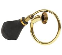 IBA Indianbeautifulart Vintage Brass Bugle Horn Retro Clown Horn Metal Air Horn with Squeeze Bulb for Old Car-Taxi-Golf Cart