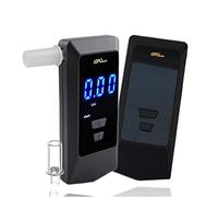 iBACheck AAT088 Rechargeable Alcohol Tester Breathalyzer with auto flow detect and auto cleaning feature. Long battery consumption breathalyser and last 200 tests after fully charge… (Black 088+)