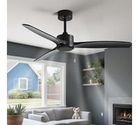 IBalody Indoor Quiet Ceiling Fans Modern 52 Inch Ceiling Fan With Remote Control 6 Speeds, Reversible DC Motor Ceiling Fan Without Light For Bedroom, Dining Room, Living Room