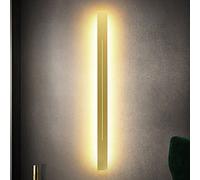 IBalody Modern Rectangle Wall Lamp LED Ceiling Wall Mounted Light Long Strip Wall Sconce Minimalist Gold Astigmatism Lamp Indoor Iron Wall Lantern for Bedroom Living Room