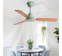IBalody Modern Wood Ceiling Fan Indoor Quiet Ceiling Fans With Remote Control 6 Speeds, Reversible DC Motor Ceiling Fan No Light For Bedroom, Dining Room, Patio, Indoor