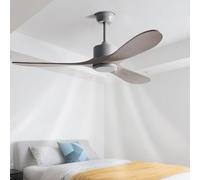 IBalody Modern Wood Ceiling Fan No Light Indoor Quiet Ceiling Fans With Remote Control 6 Speeds, Reversible DC Motor, Energy Efficient Ceiling Fan For Bedroom, Dining Room, Living Room