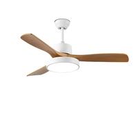 IBalody Solid Wood Ceiling Fan with Light 6 Speeds Quiet Ceiling Fan with Dimmable LED Light, Modern Smart Ceiling Fan Light with Remote/APP/Voice Control for Bedroom Dining Room Living Room