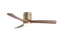 IBalody Walnut Wood 56in Ceiling Fan With Light Modern Smart Ceiling Fan Light With Remote/APP/Voice Control, 6 Speeds For Bedroom Dining Room Living Room Quiet Ceiling Fans With Dimmable LED Light
