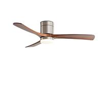 IBalody Walnut Wood 56in Ceiling Fan with Light Modern Smart Ceiling Fan Light with Remote/APP/Voice Control, 6 Speeds for Bedroom Dining Room Living Room Quiet Ceiling Fans with Dimmable LED Light