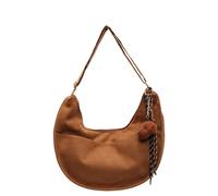 IBALULU Cross Body Shoulder Bag for Women - Suede Handbag, Hobo Crescent Half Moon Slouchy Bag for Travel and Daily Use