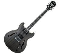 Ibanez Artcore AS53-TKF Transparent Black Flat - Semi Acoustic Guitar | Hollow body electric guitar with sapele laminate body, HH pickup configuration and 22 frets