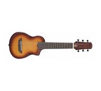 Ibanez AUP10N-OLB Open Pore Light Brown Sunburst Tenor 6-String Acoustic-Size Piccolo Guitar-Ukulele - Spruce Top, Solid Paulownia Back & Sides, Purpleheart Fingerboard & Bridge, Soundport & Armrest