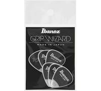 IBANEZ Flat Pick Sand Grip (PPA14MSG-WH) Pack of 6 White