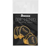 Ibanez Flat Pick Sand Grip - Yellow Pack of 6 (PPA14MSG-YE)