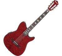 Ibanez FRH20 Thinline Nylon-string Acoustic-electric Guitar - Wine Red, Sweetwater Exclusive