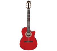 Ibanez GA35TCE-SRR Classical Electro Acoustic Guitar - Thinline Cutaway Nylon String with Spruce Top, Sapele Back & Sides, Undersaddle Pickup, AEQ210T Preamp & Onboard Tuner - Sapphire Red High Gloss