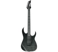 Ibanez Gio GRG120QASP-BKG Electric Guitar - RG 6 String Solid Body with Quilted Maple Art Grain Top, Maple Neck, Purpleheart Fretboard, Infinity R Humbuckers & T102 Tremolo Bridge - Black Gradation