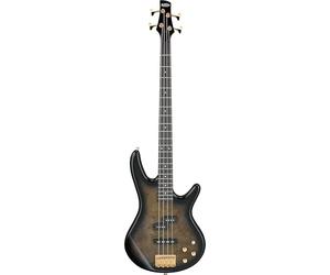 Ibanez GIO GSR200PC-TPB 4-String Electric Bass Guitar - PB Canvas Art-Grain Top/Okoume Body, GSR4 Maple Neck, Purpleheart Fretboard, Dynamix PJ Pickups, Phat II EQ - Transparent Pale Black Burst