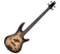 Ibanez GIO Series GSR200SM-NGT - Electric Bass Guitar with Bass Boost - Spalted Maple - Natural Grey Burst