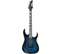 Ibanez GRG320FA-TBS Transparent Blue Sunburst Electric Guitar - Flamed Maple Top/Poplar Body, Maple Neck with Purpleheart Fretboard, Double-Locking Tremolo, Infinity R H-H Pickups