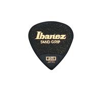 Ibanez Grip Wizard Series Sand Grip Picks / Plectrums Pack of 6 (Black, Medium)