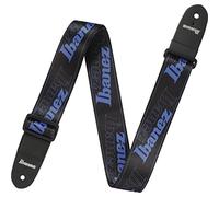 Ibanez Gsd50-bl Guitar Strap Logo, Blue