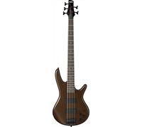 Ibanez GSR205B-WNF - GIO Series - 5 String - Black Hardware - Electric Bass Guitar w/ Bass Boost - Walnut Flat