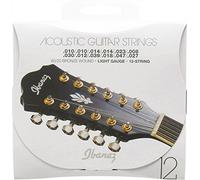 Ibanez IACS12C Bronze Wound 80/20 12 String Acoustic Guitar Strings - Light Gauge, gold,silver